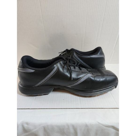 Nike Heritage Men's Size 12 Black Leather Golf Shoes - Picture 8 of 9
